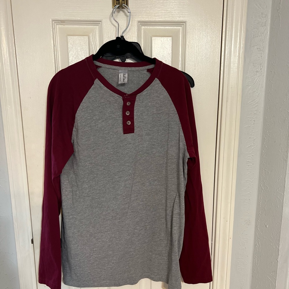 Rich Cotton Henley long sleeve shirt